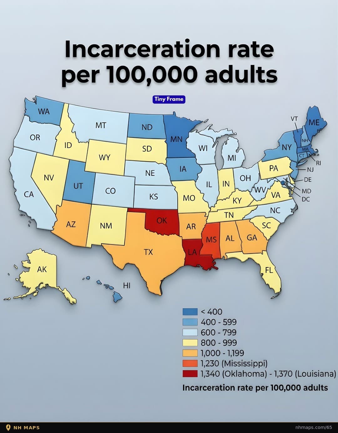 Incarceration Rate per 100,000 Adults