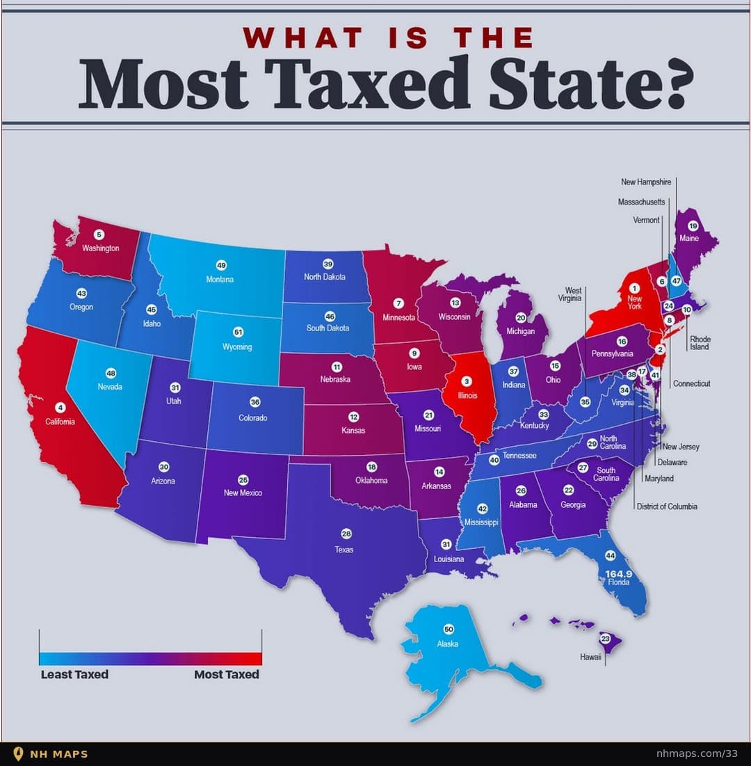 The Most Taxed States