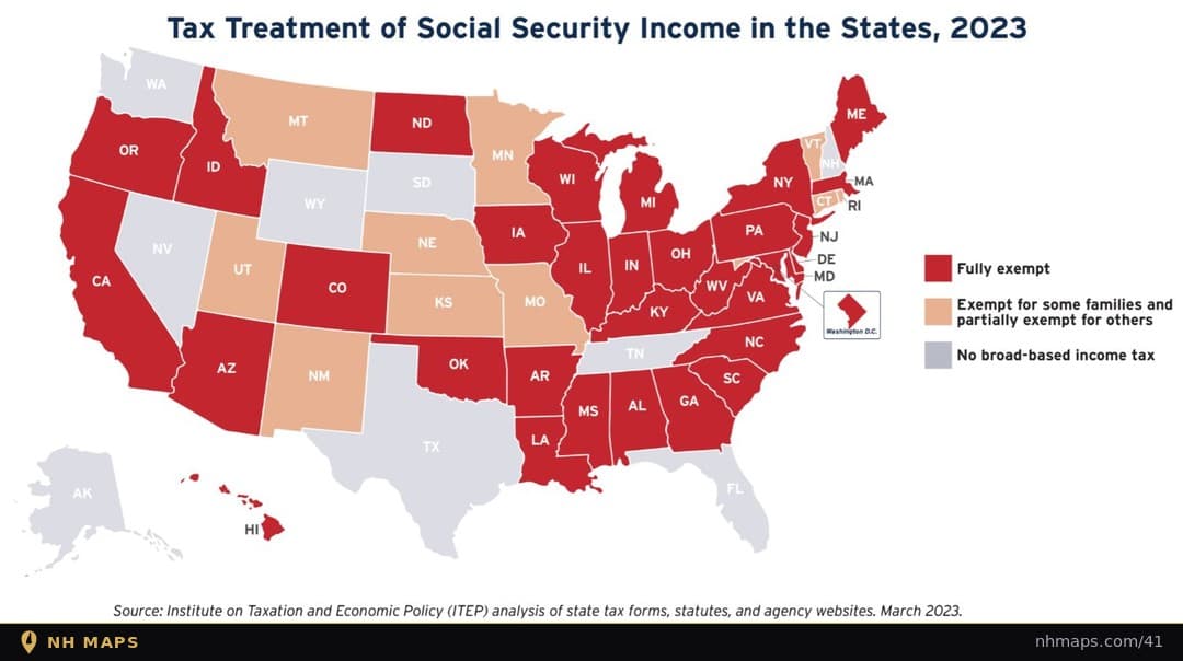 Tax Treatment of Social Security Income (2023)